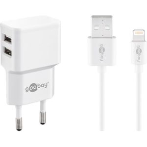 Lightning USB Ladegerät 2.400 mA - Goobay