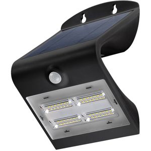 Goobay solar LED-wandlamp met bewegingssensor voor buiten - 3,2W / zwart