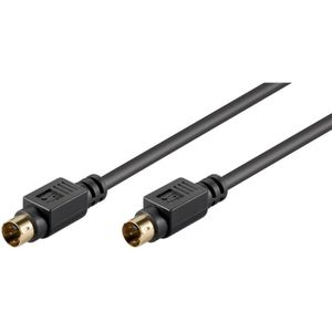 S-Video-Verbindungskabel, einzeln geschirmt, Mini-DIN 4-Stecker (S-Video) Mini-DIN 4-Stecker (S-Video). Kabellänge 5 m