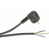 GOOBAY Netzkabel mit Schutzkontaktstecker, 2 m, schwarz