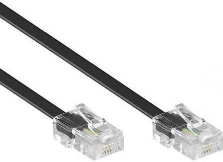 Dönges Anschlusskabel RJ45/RJ45, 3 m, schwarz