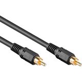 Goobay 50267 digitale audio-aansluitkabel, coaxiaal, Cinch S/PDIF, dubbel afgeschermd, 2 m kabellengte