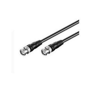Video-Verbindungskabel bnc (RG59), zweifach geschirmt, BNC-Stecker BNC-Stecker. Kabellänge 3 m
