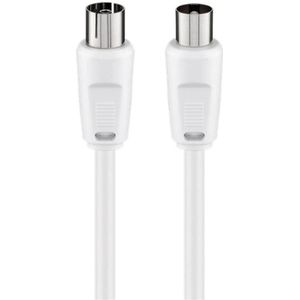 Goobay BK 250 coax-kabel 2,5 meter Coaxiaal Wit