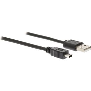 Pro USB-A <-> USB Mini-B (5-pin) - 5m - Schwarz