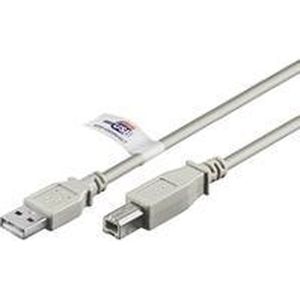 Goobay USB 2.0 Hi-Speed kabel met USB-certificaat, Grijs