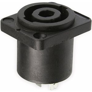Goobay PA Luidspreker Chassis - PA Connector (v) - met soldeercontacten - 4-polig - Zwart