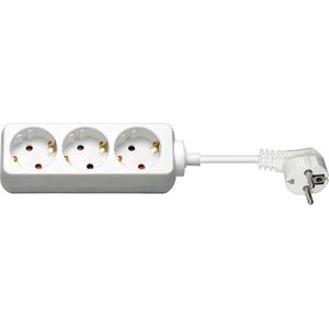 3 voudige stekkerdoos 1,50m wit