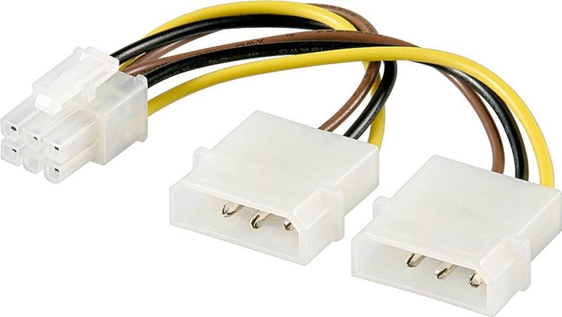 Molex naar PCIe voedingskabel - Goobay