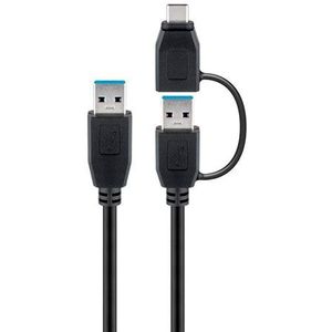 Goobay USB 3.0 Kabel USB-A Naar USB-C Adapter - 1 meter