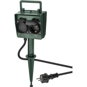 Buitenstopcontact - 4 voudig - IP44 - Incl. 2 meter snoer - Tuincontactdoos - Stekkerdoos buiten