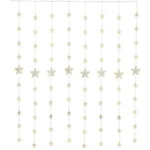 Lichtgordijn met sterren voor buiten - 80 LEDs - Warm wit - 1 meter - Kerstverlichting