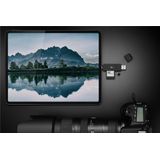 Goobay - USB 3.0 USB-C™ 2-in-1 - Kaartlezer - Zwart - Compatibel met SDXC, SDHC, microSD