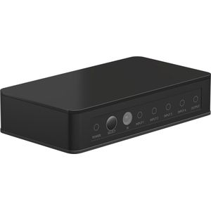 Goobay - HDMI Schakelaar - 4 naar 1 - Zwart - HDMI 2.0 - 4K 60Hz