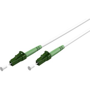 goobay 59589 Câble à fibre optique (FTTH) / monomode (OS2) Simplex/LC APC (8°) mâle vers LC-APC (8°) mâle/Câble à fibre optique / 15 mètres