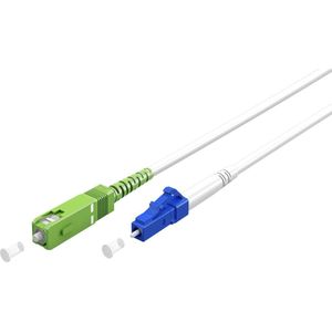 goobay 59614 glasvezelkabel (FTTH) / Singlemode (OS2) Simplex/SC APC (8°) stekker op LC-UPC (8°) stekker/lichtgolfkabel / 20 meter