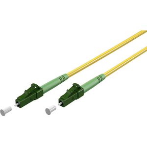 Glasfaserkabel (ftth), Singlemode (OS2) Yellow, (Simplex), 20 m, lc-apc (8°) Stecker lc-apc (8°) Stecker, halogenfreier Kabelmantel (lszh),