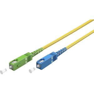 SC/UPC - SC/APC Simplex FTTH kabel | OS2 | geel | LSZH | 3 meter