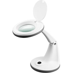 goobay 60366 LED loeplamp/vergrootlamp met standaard/staande loep met licht / 6 W vermogen/kleurtemperatuur 6500 K/lichtstroom 450 lm/bedrijfsspanning 230 V (AC) / wit