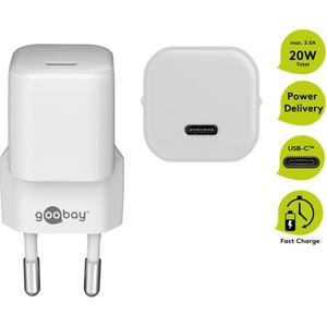 USB C oplader + USB Lightning kabel - Goobay