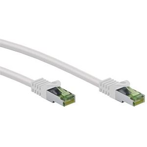 RJ45-Patchkabel mit CAT 8.1-S FTP-Rohkabel, wei&#223;