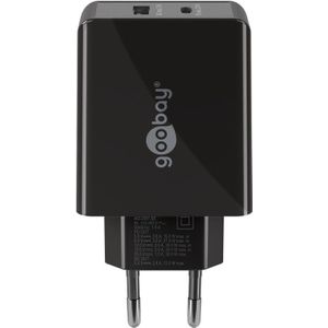 USB lOplader adapter - USB C + USB A