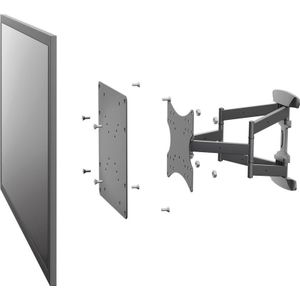 Goobay VESA-adapter VESA 50, 75 en 100 (beugel) naar VESA 200/100 en 200 (scherm) / zwart