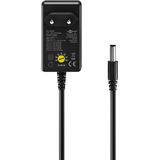 Voedingsadapter - Zwart - 3-12V - Max 27W - 12 Pluggen - 1,8 Meter