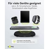 goobay Induktive Ladestation schwarz, Kabellänge: 1,0 m, 15 Watt