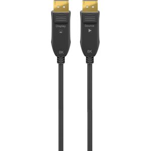Goobay 64867 DisplayPort kabel 20 meter Zwart