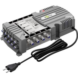 Goobay - Satelliet Multischakelaar - 9 Ingangen - 8 Uitgangen - Geschikt voor Quattro-LNB en Quad-LNB