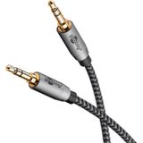 goobay 65272 3,5 mm stereo audio AUX-kabel 0,5 m / jack-kabel voor hoofdtelefoon, autoradio, pc, tablet, luidsprekerkabel/vergulde aansluiting