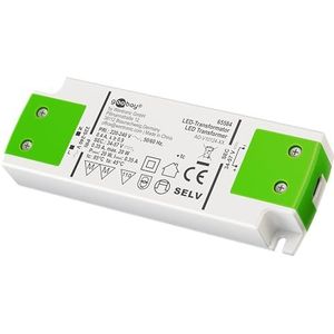 Goobay 65584 LED transformator 350 mA/20 W/LED transformator voor constante stroom/LED-driver constante stroombron/transformator binnenverlichting/voeding licht