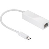 Goobay - Netwerkadapter - USB C naar RJ45 - Wit - USB 3.1, Max. 5 Gbps