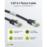 Goobay Netzwerkkabel 66721 CAT8.1 1m schwarz