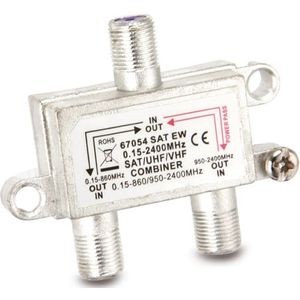 Goobay SAT EW Kabel-combiner Zilver