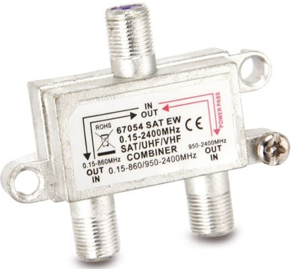 Goobay SAT EW Kabel-combiner Zilver