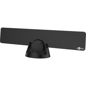 Goobay Ultraplatte actieve Full HD DVB-T2 binnenhuisantenne, incl. LTE/4G-filter