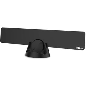 Goobay Ultraplatte actieve Full HD DVB-T2 binnenhuisantenne, incl. LTE/4G-filter