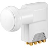 Goobay - Octo LNB - LNB - Wit - Voor 8 Deelnemers - 0,1 dB Ruisgetal