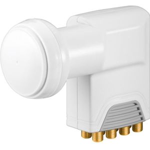 Goobay - Octo LNB - LNB - Wit - Voor 8 Deelnemers - 0,1 dB Ruisgetal