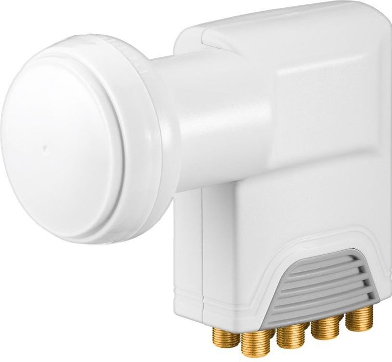 Goobay - Octo LNB - LNB - Wit - Voor 8 Deelnemers - 0,1 dB Ruisgetal