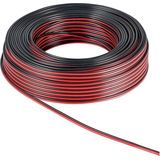 Luidspreker kabel (CCA) - 2x 2,50mm² / rood/zwart - 10 meter