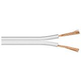 Goobay Luidsprekerkabel 2x4mm² 50m wit met aderkabel 67743