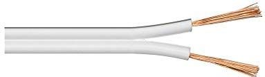 Luidsprekerkabel CCA 2 x 4mm2 - Wit - 50 meter