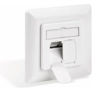 Goobay Netwerk wandcontact inbouwdoos - 2x RJ45 / CAT6 - wit