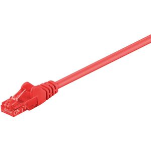 Goobay - cat 6 Patchkabel, u/utp, rot, Kupferkaschierter Aluminiumleiter (cca). Kabellänge 2 m