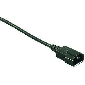 goobay Geräte C14/Geräte C13 Kabel Kaltgeräte-Verlängerungskabel 1,5 m schwarz, 1 St.