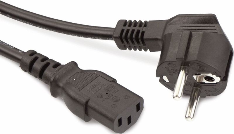 GOOBAY Kaltgerätekabel, 1,5 m, schwarz