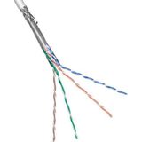 Mcab - cat 5e Netzwerkkabel, sf/utp, grau, Kupferkaschierter Aluminiumleiter (cca), awg 24/1 (solid), PVC-Kabelmantel. Kabellänge 100 m